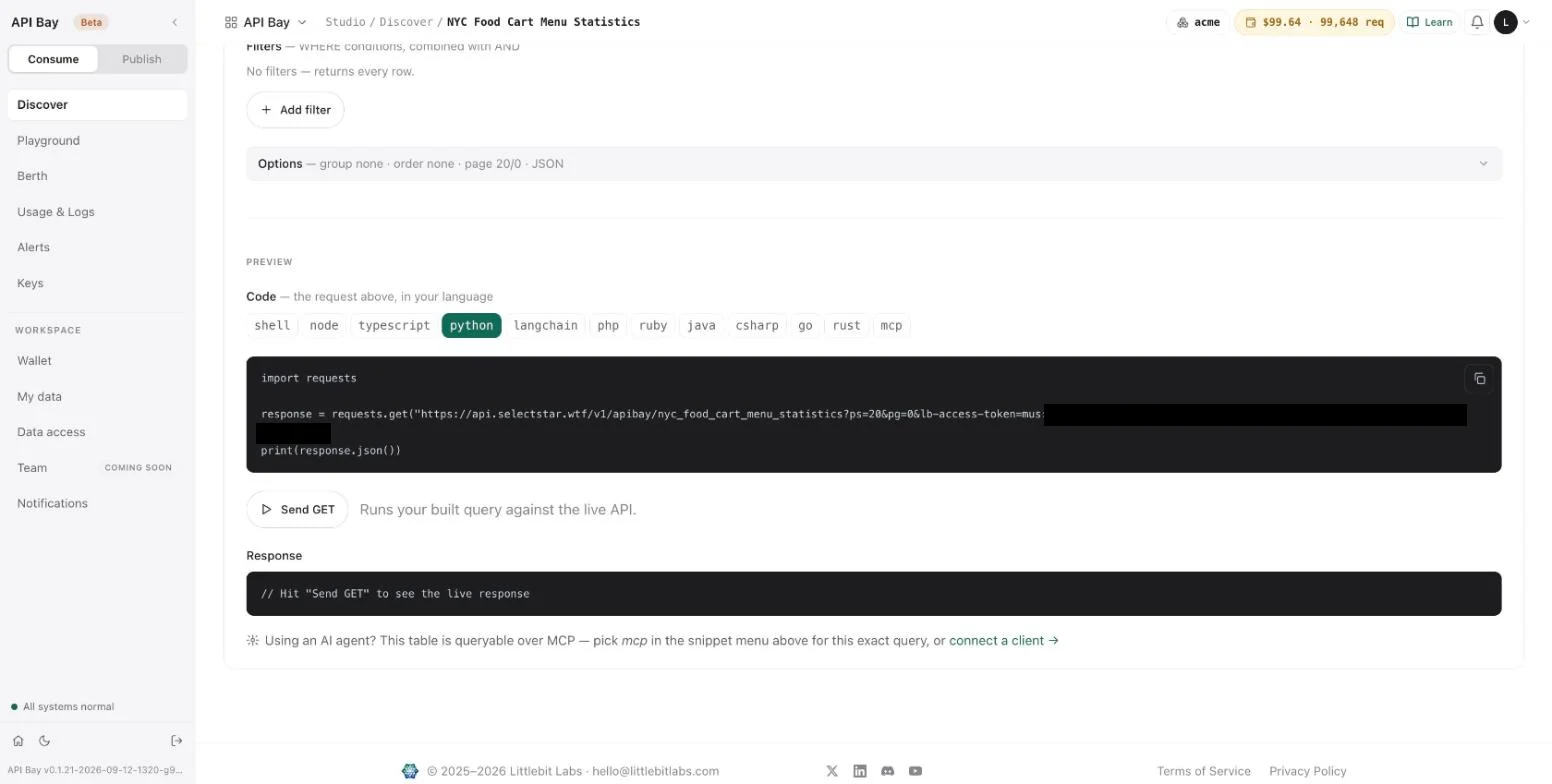 The Preview of a request, written in python.